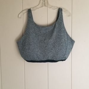 Duluth Trading Co Pullover Athletic Sports Bra Removable Pad Green Long …